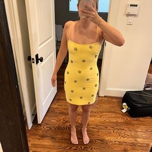 LIKELY Floral Appliqué Dress